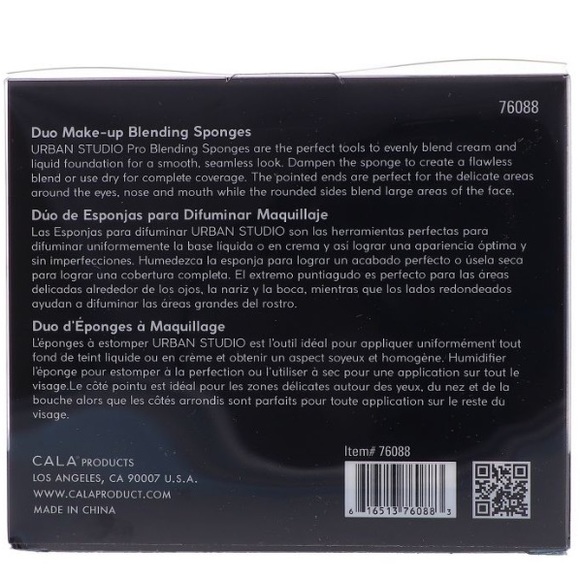 💜 NIB Urban Studio Duo Blending Makeup Sponges Set of 2 Purple / Teal - Picture 5 of 10